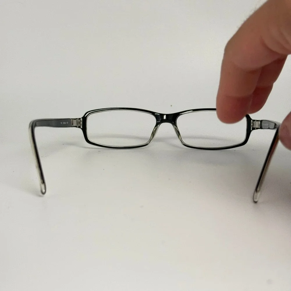 Burberry B8426 YV7 Black Clear Rectangular Eyeglass Frames 140mm